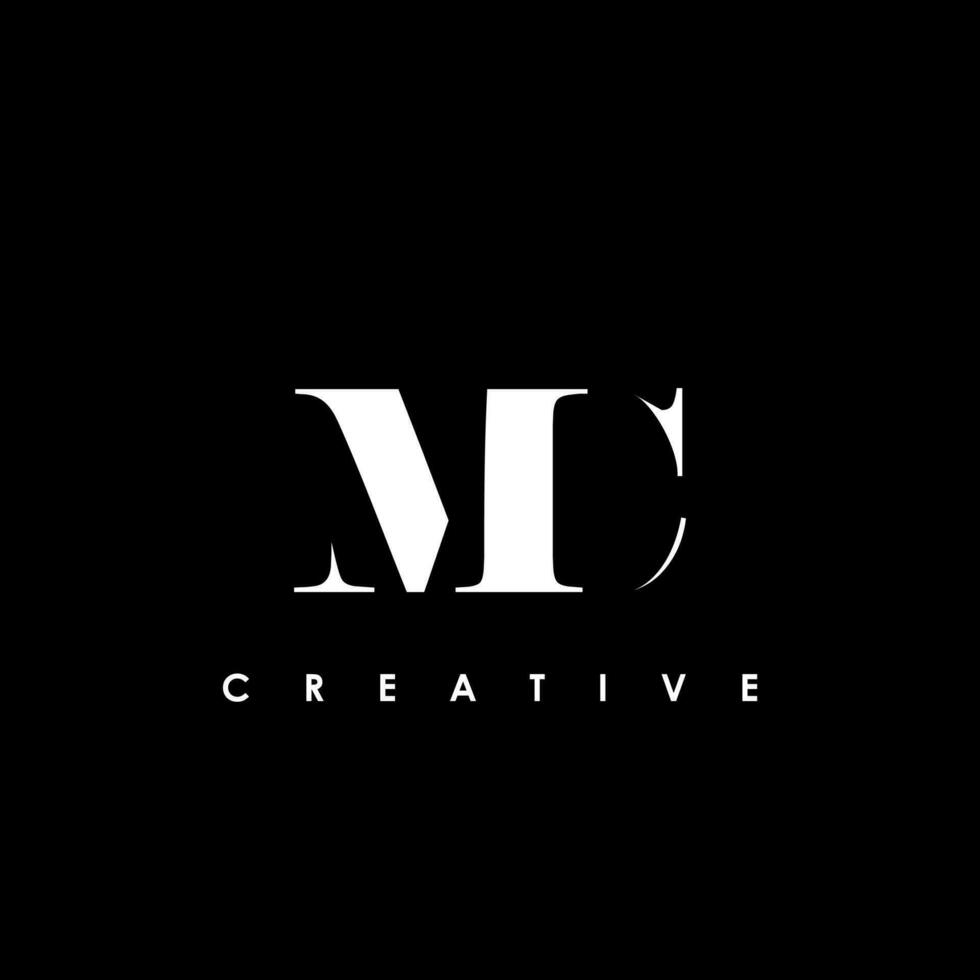 MC Letter Initial Logo Design Template Vector Illustration