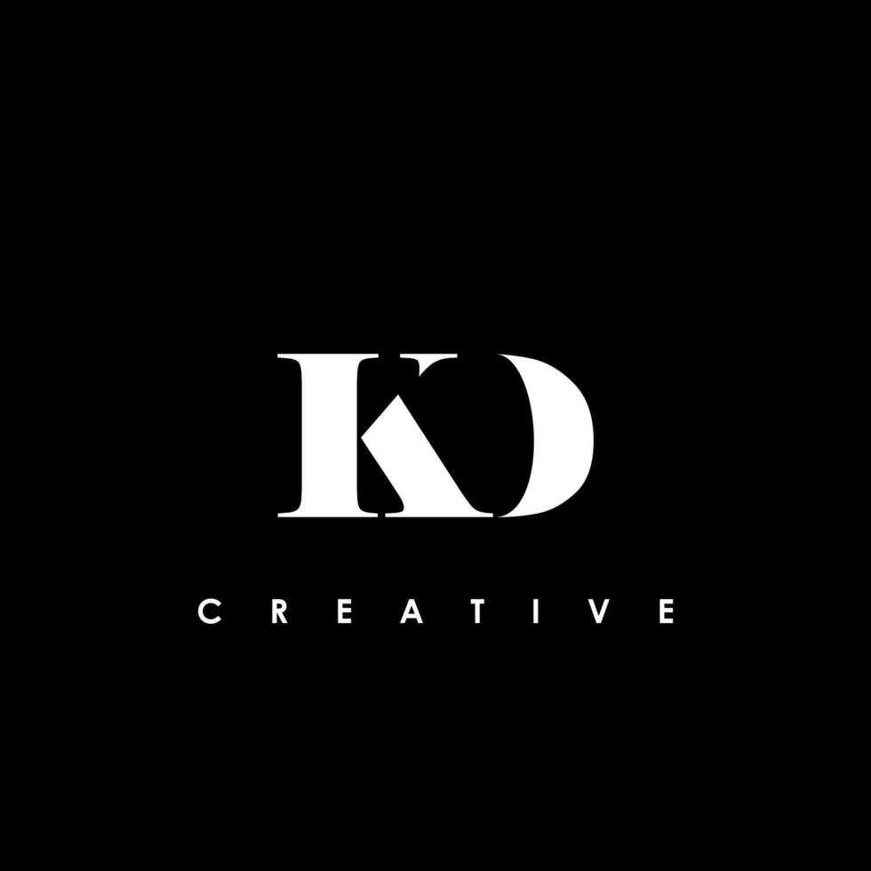 KD Letter Initial Logo Design Template Vector Illustration