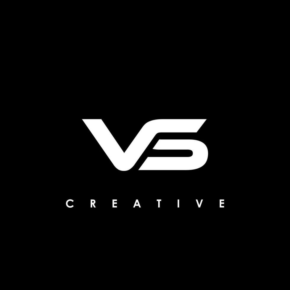 VS Letter Initial Logo Design Template Vector Illustration