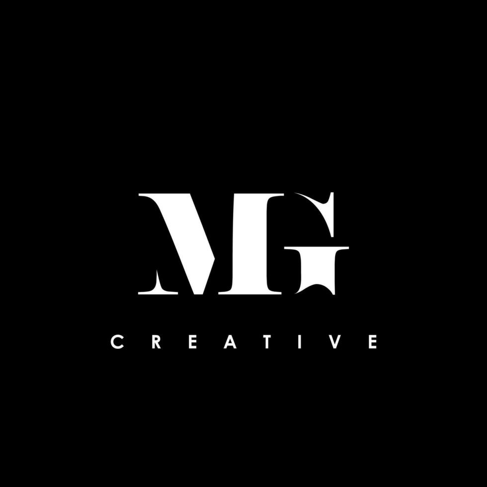 MG Letter Initial Logo Design Template Vector Illustration