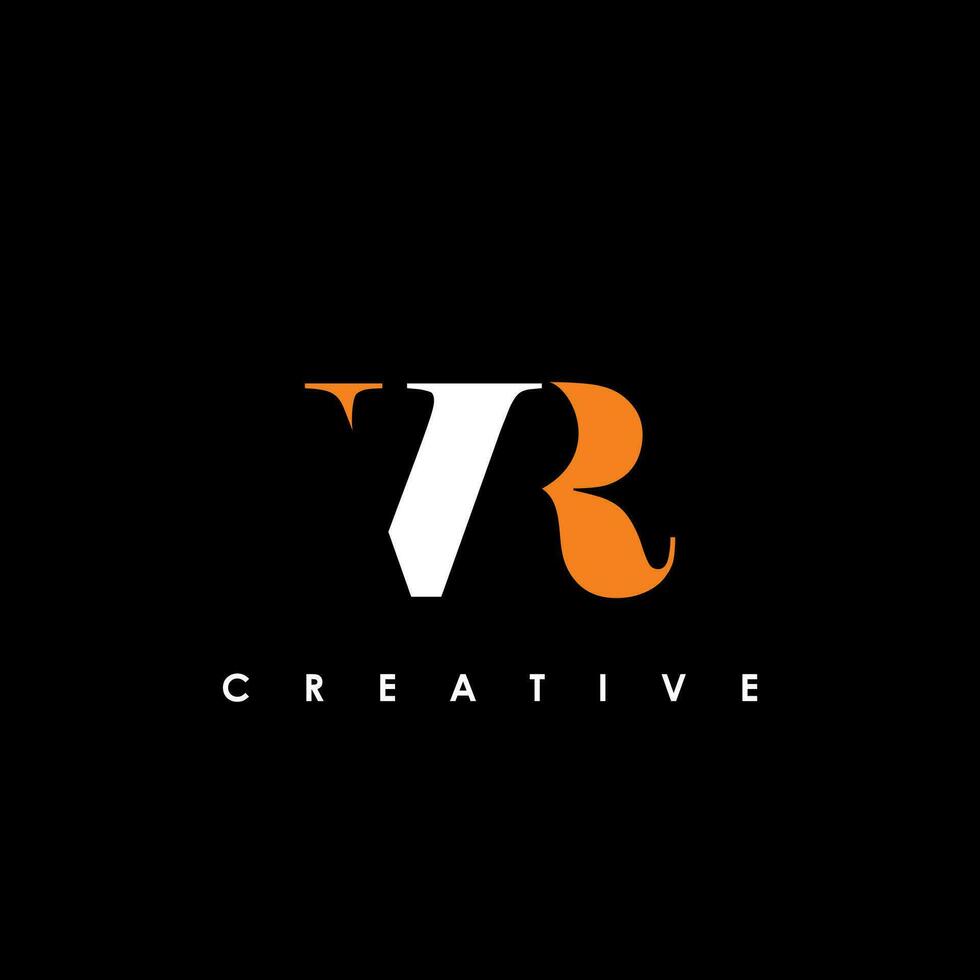 VR Letter Initial Logo Design Template Vector Illustration