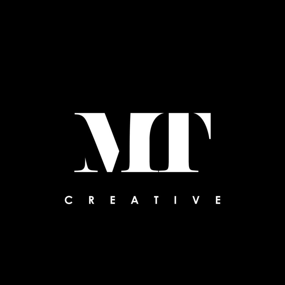 MT Letter Initial Logo Design Template Vector Illustration