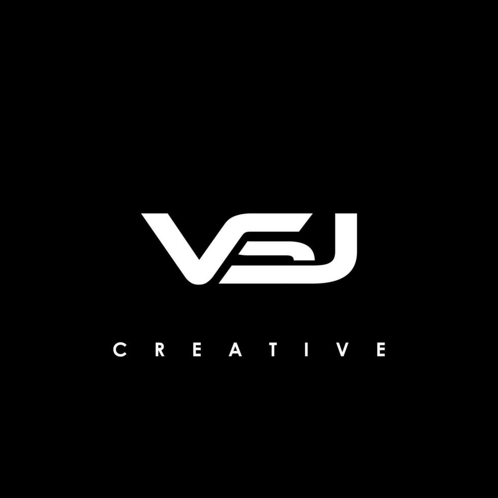 VSJ Letter Initial Logo Design Template Vector Illustration