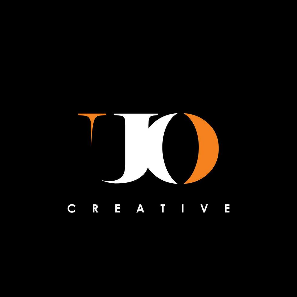 UO Letter Initial Logo Design Template Vector Illustration
