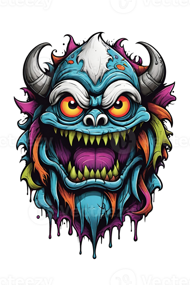 AI generated Monster Viking terisolasi dengan latar belakang transparan png