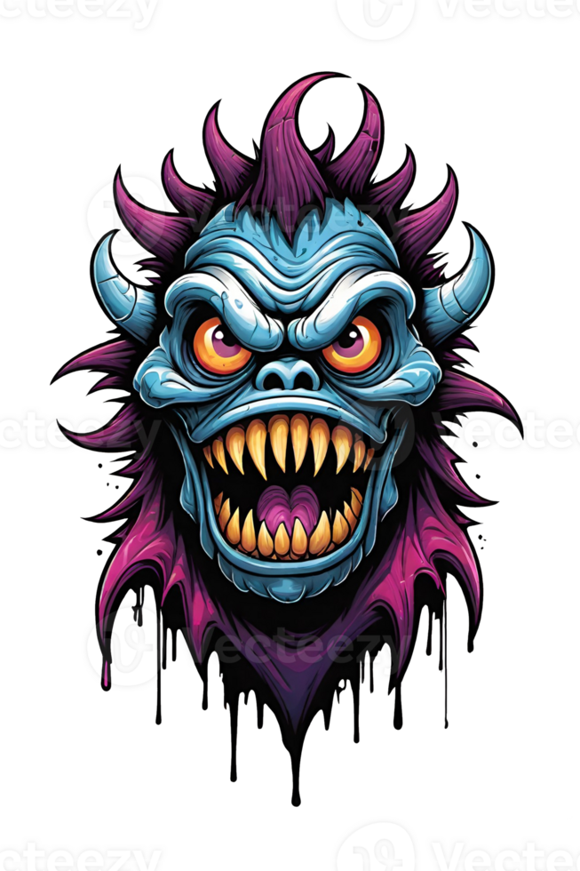 AI generated Monster Viking terisolasi dengan latar belakang transparan png