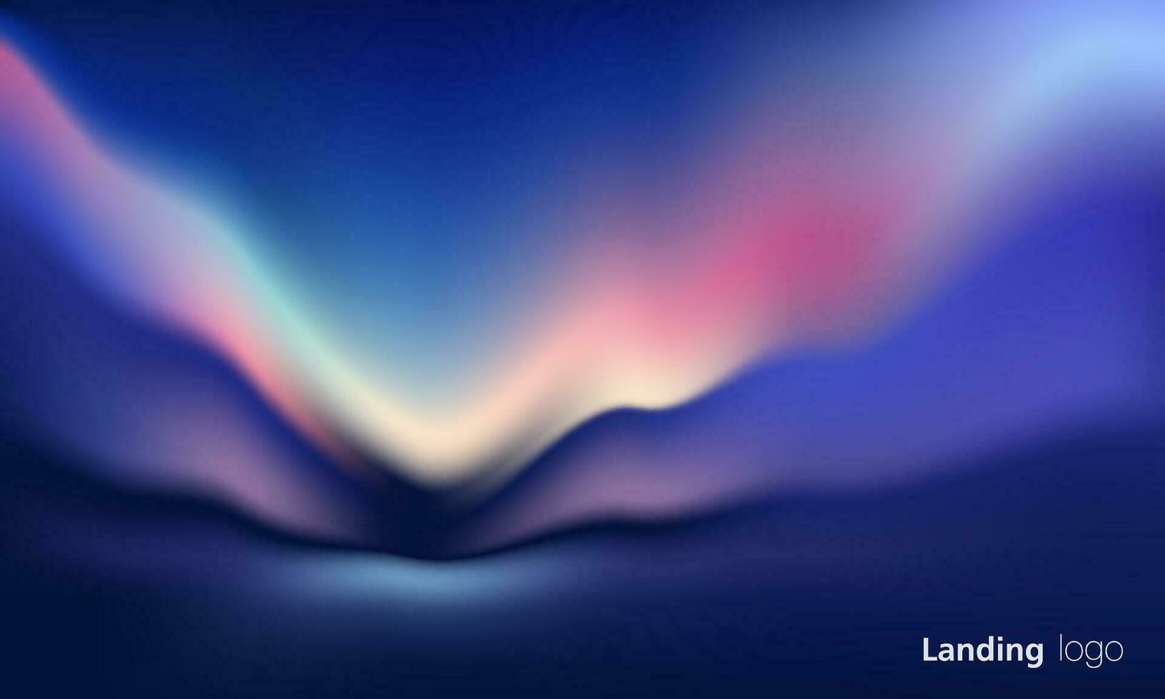 Gradient abstract backgrounds of northern lights. aurora borealis sky. soft tender purple, green, pink, yellow and blue gradients for app, web design, webpages, banners, greeting cards. vector design.