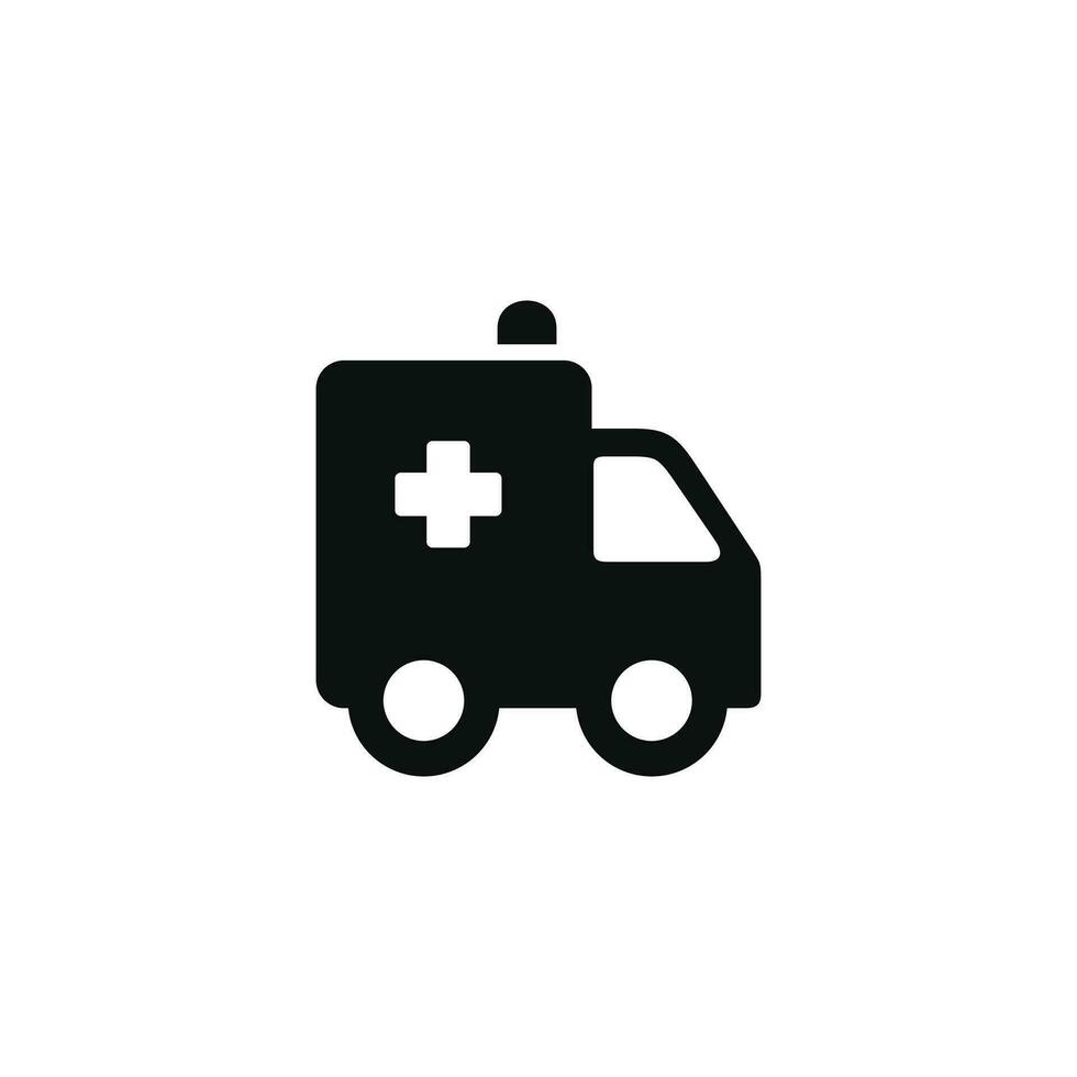 Ambulance icon isolated on white background vector