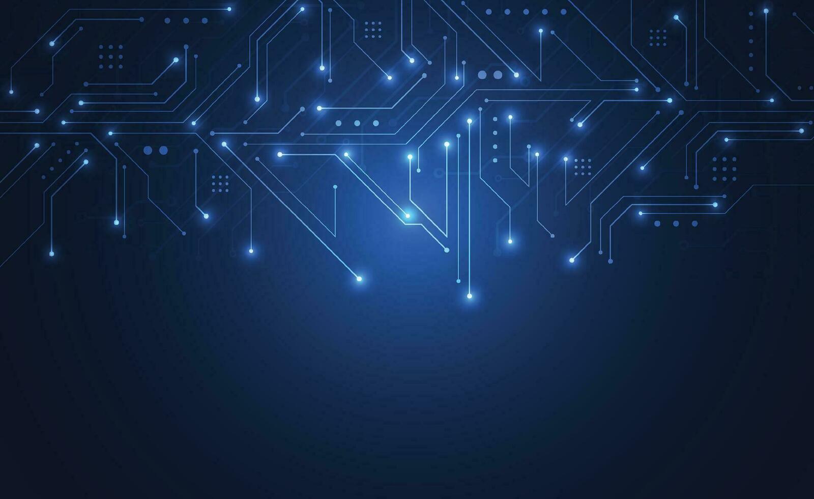 Abstract background with technology circuit board texture. Electronic motherboard illustration. Communication and engineering concept. Vector illustration