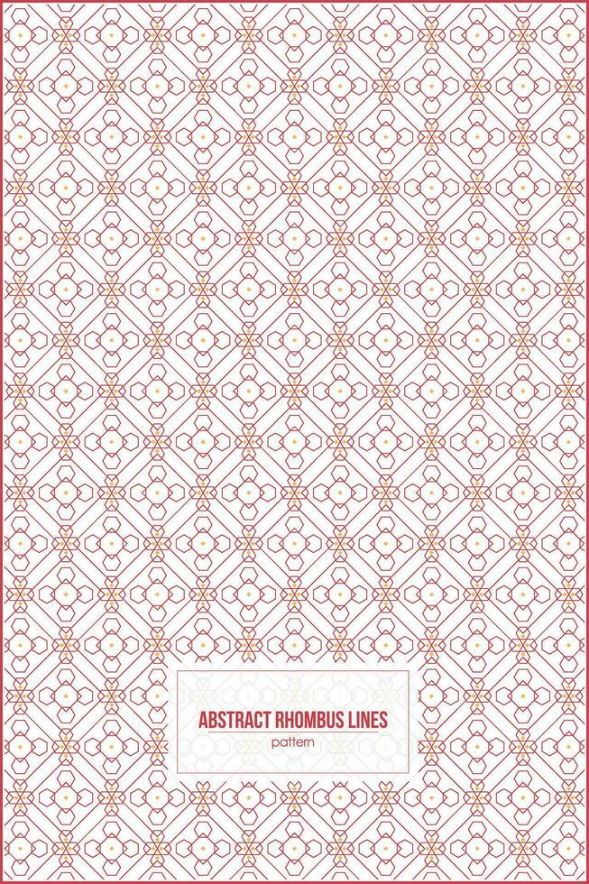 creative pattern of multiple rhombus line and hexagon vector