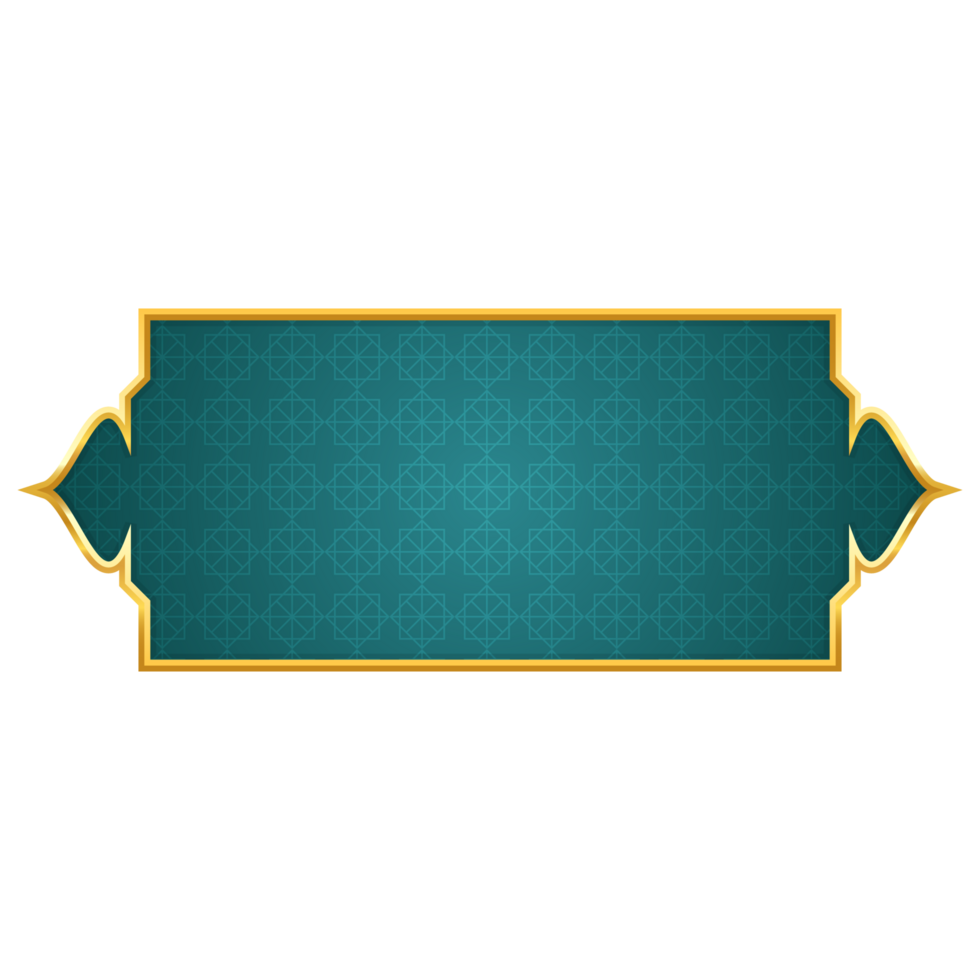 luxo dourado árabe islâmico texto caixa título quadro, Armação fronteira bandeira conjunto múltiplo cores para Ramadã e milad un nabi png
