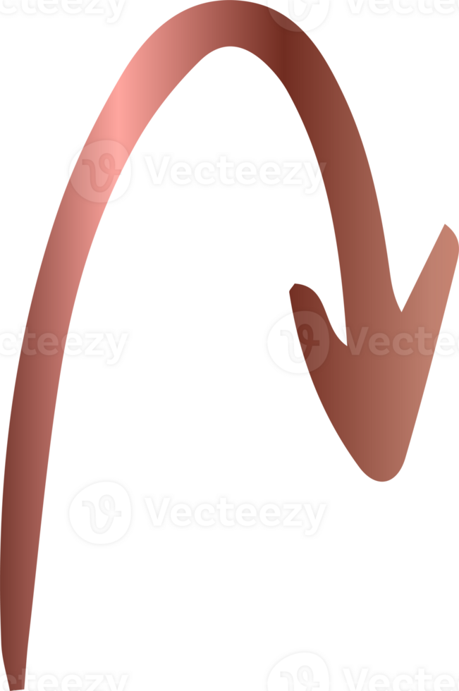 Arrow pointer gradient decoration design. png