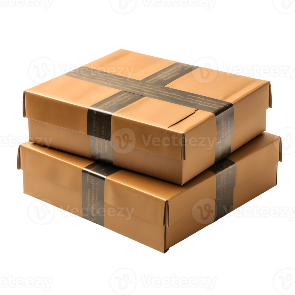 AI generated Photo of empty post boxes without background. Transparent PNG inside