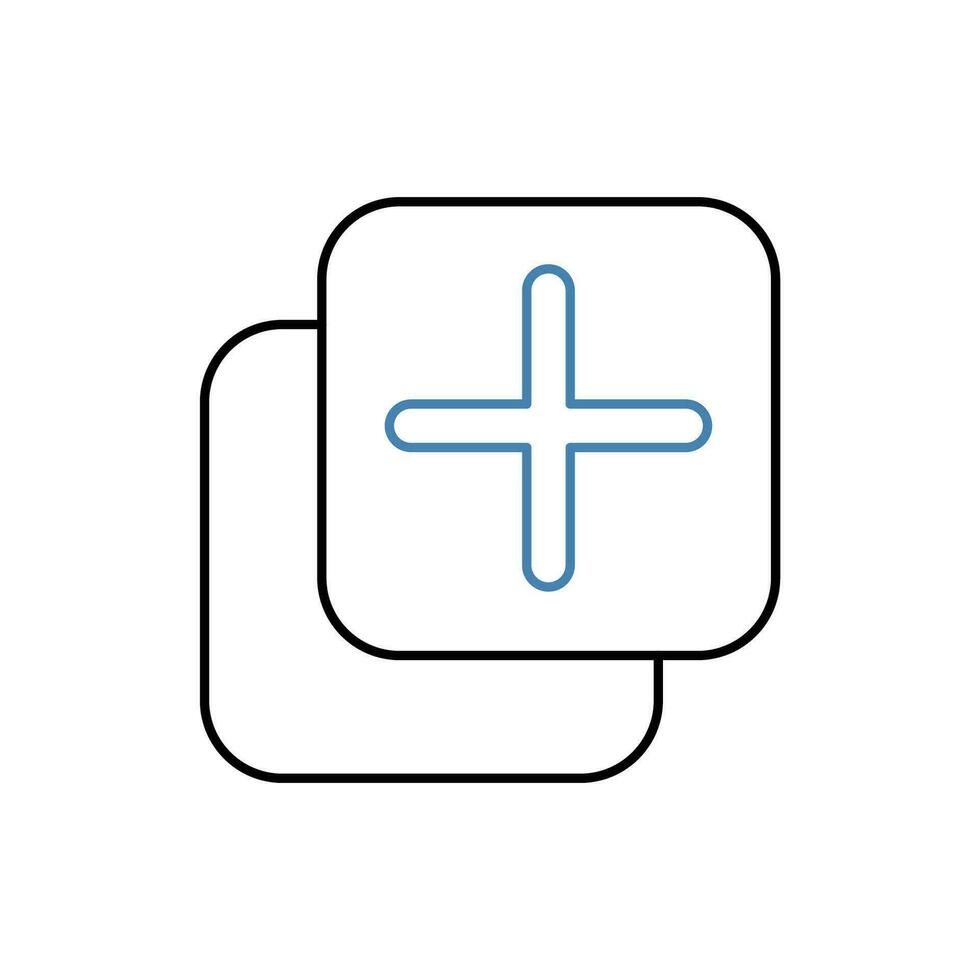 duplicate concept line icon. Simple element illustration. duplicate concept outline symbol design. vector