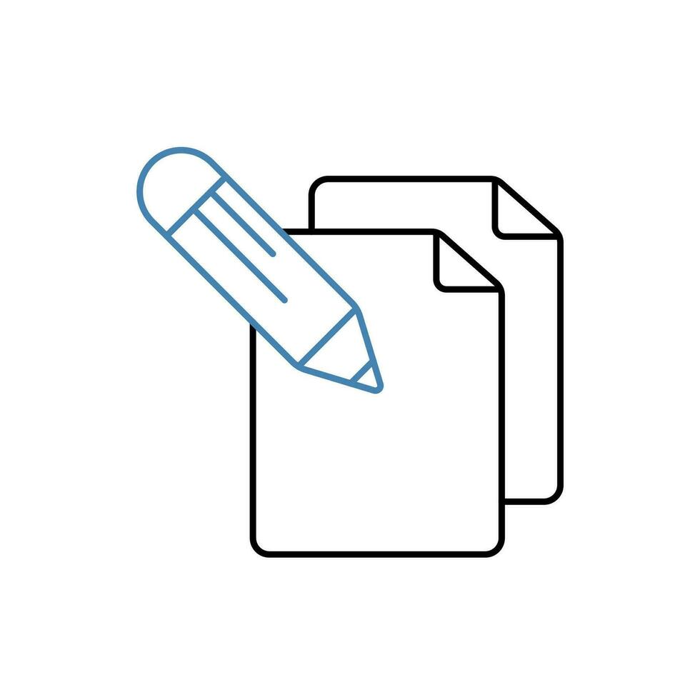compose concept line icon. Simple element illustration. compose concept outline symbol design. vector