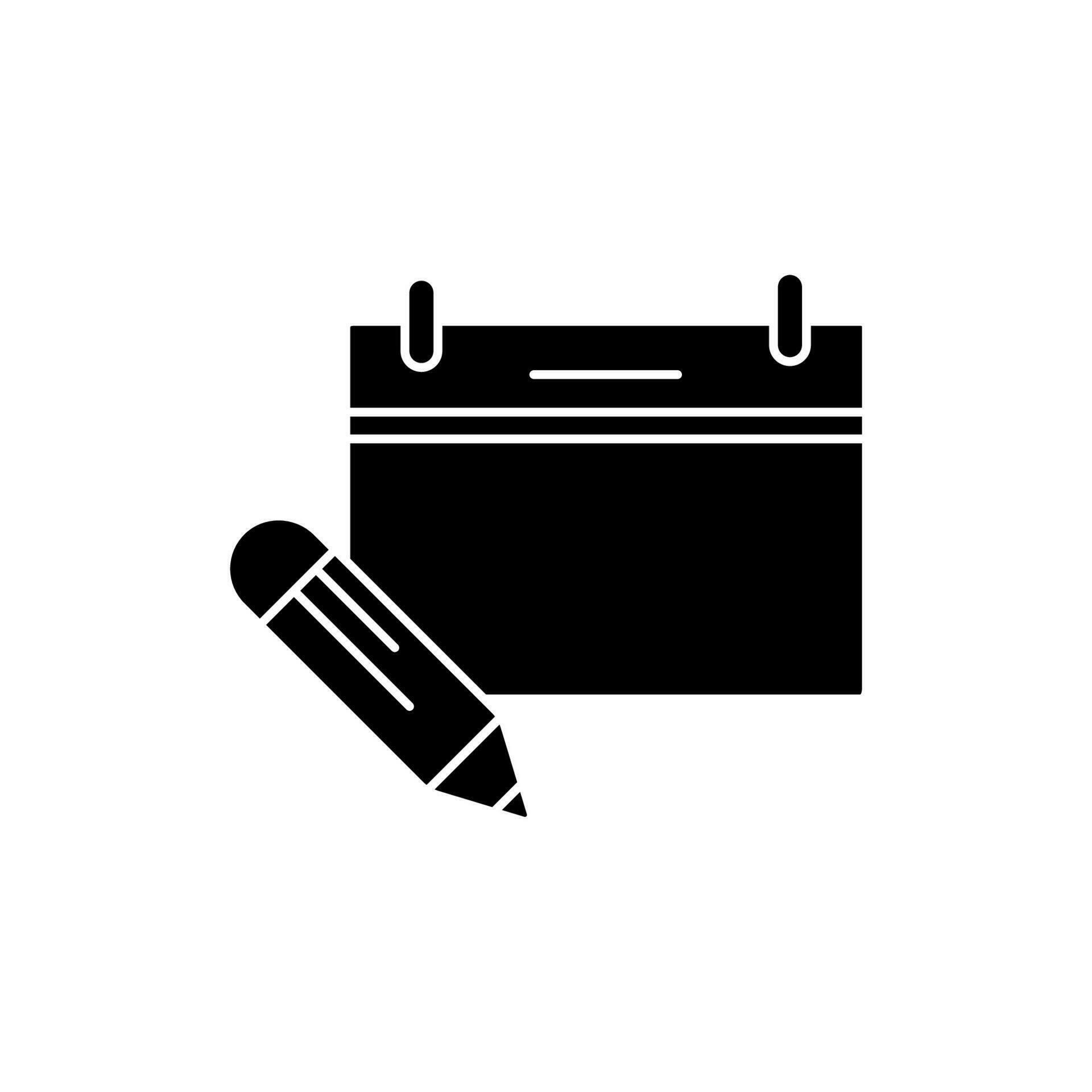 Edit Calendar Concept Line Icon Simple Element Illustration Edit edit-calendar-concept-line-icon-simple-element-illustration-edit