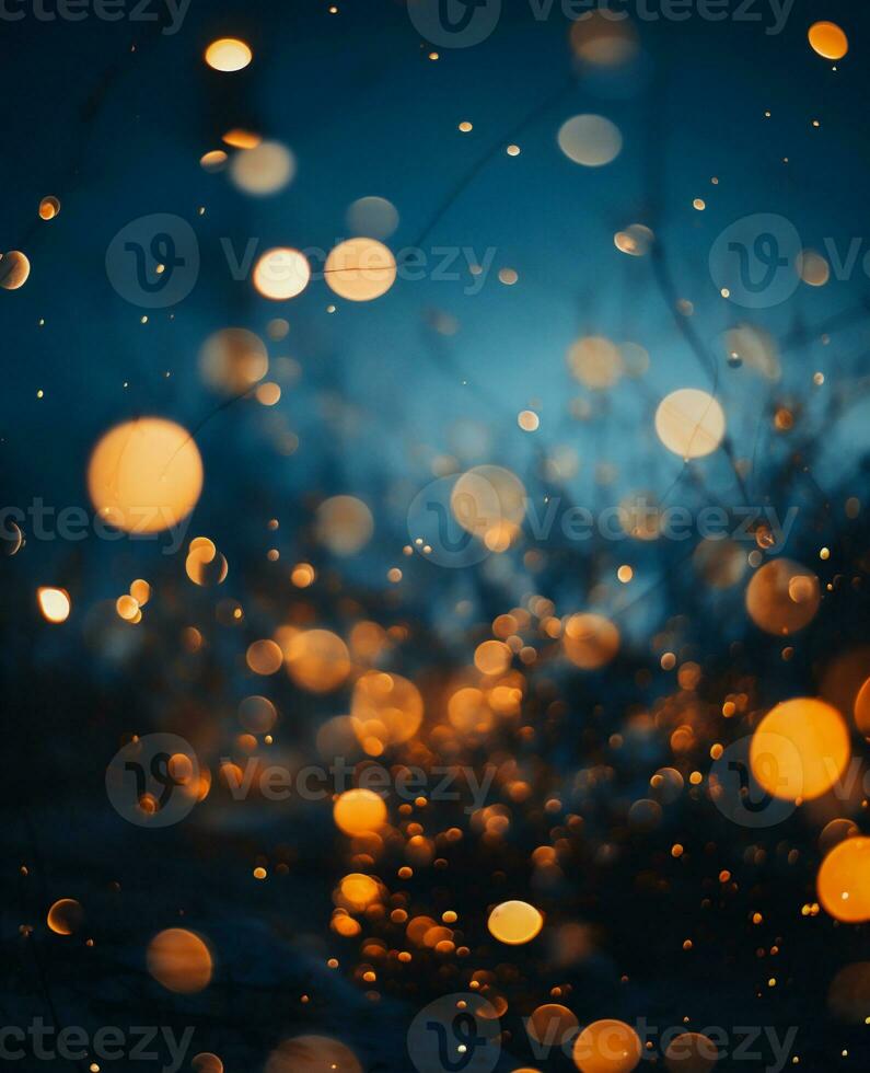 AI generated abstract bokeh background. defocused bokeh lights photo