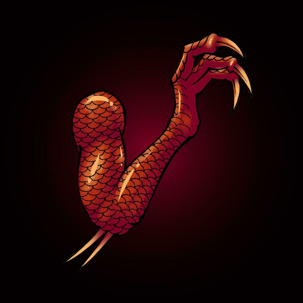 the premium vector dragon hand element