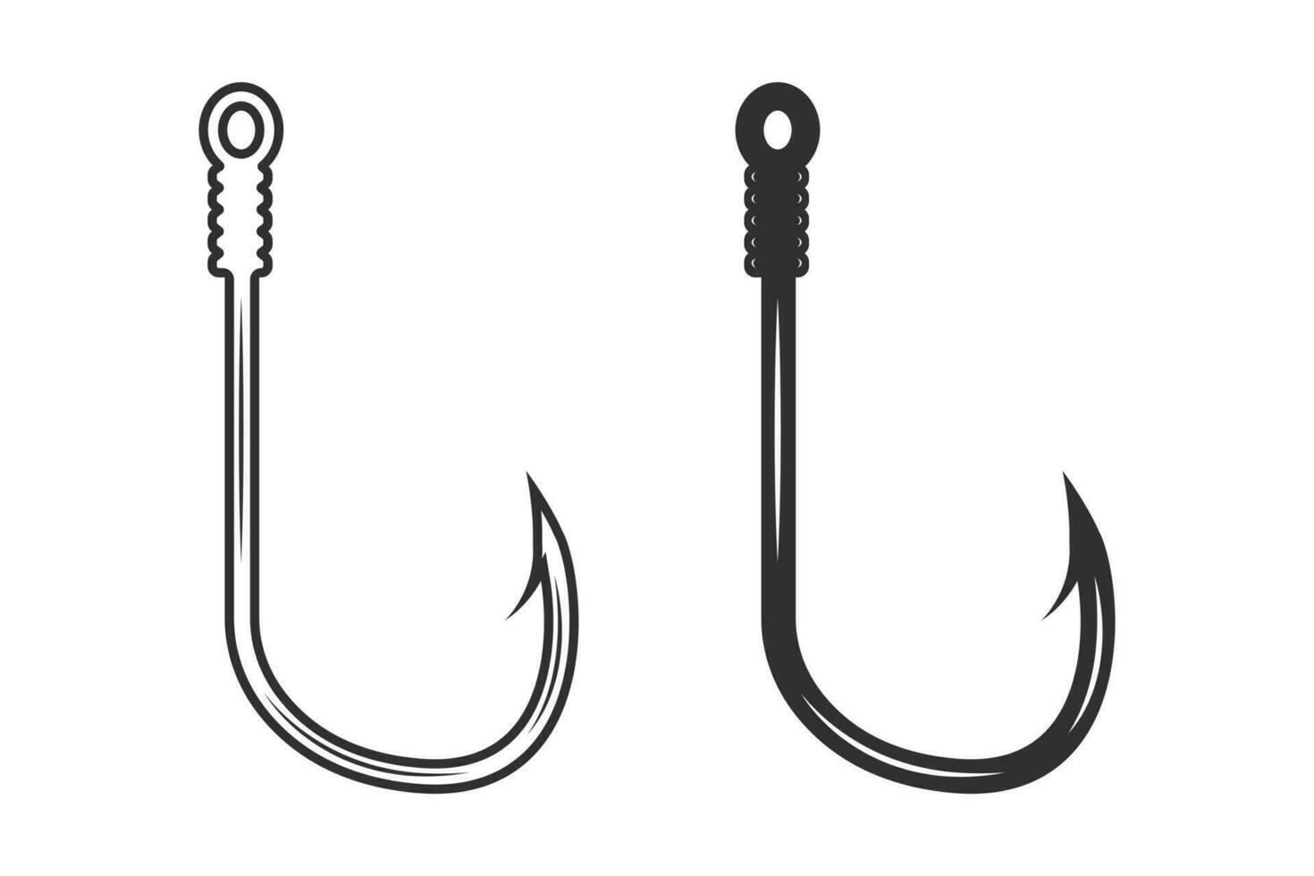 Fishing Hook Vector, Fishhook silhouette, Fishing Hook Set, Premium Quality Fishing  Hook Vectors, Antique-Inspired Fishing Hook Graphics 36155656 Vector Art at  Vecteezy