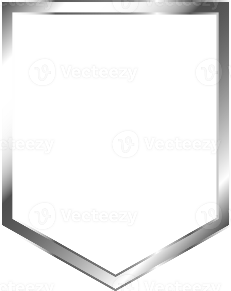 Silver Metal Border Frame png