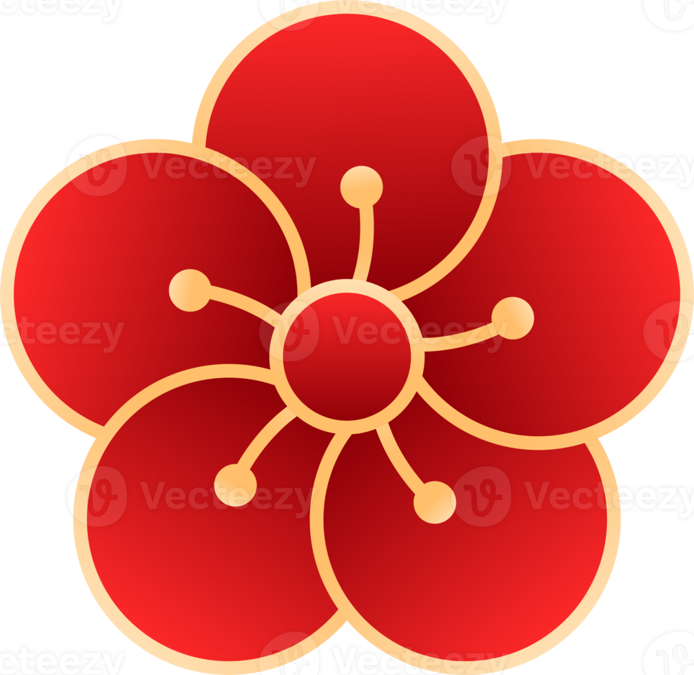 New Year Flower png