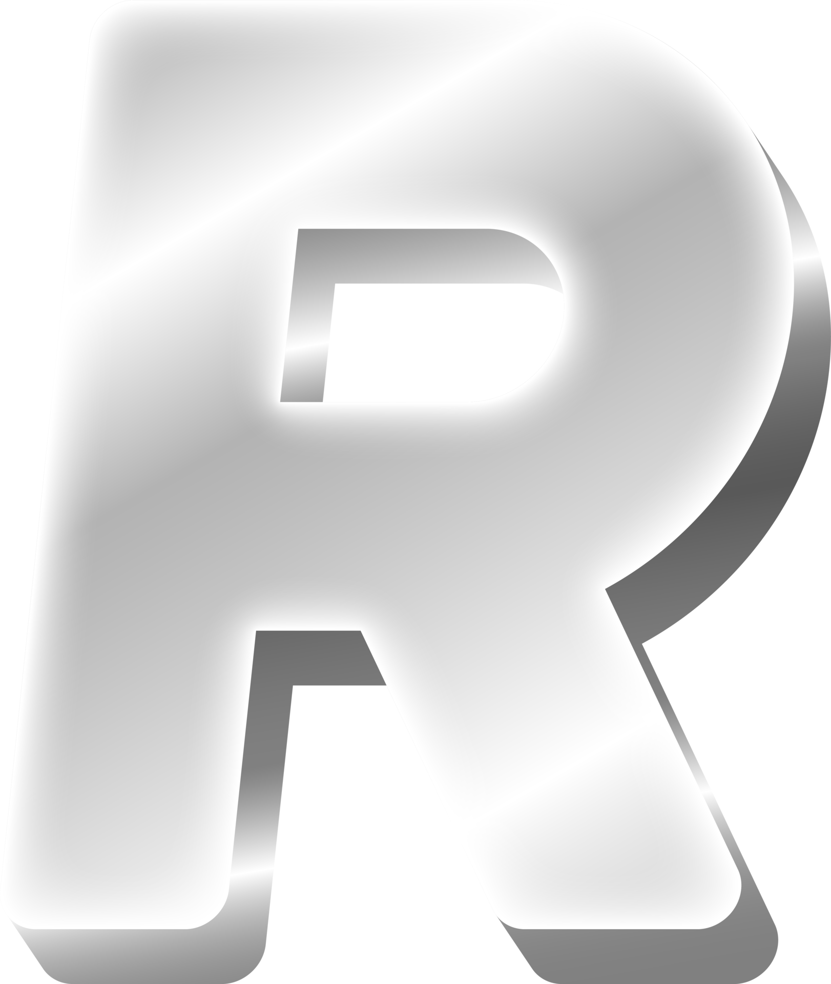 Silver Alphabet Letter R 36156036 PNG