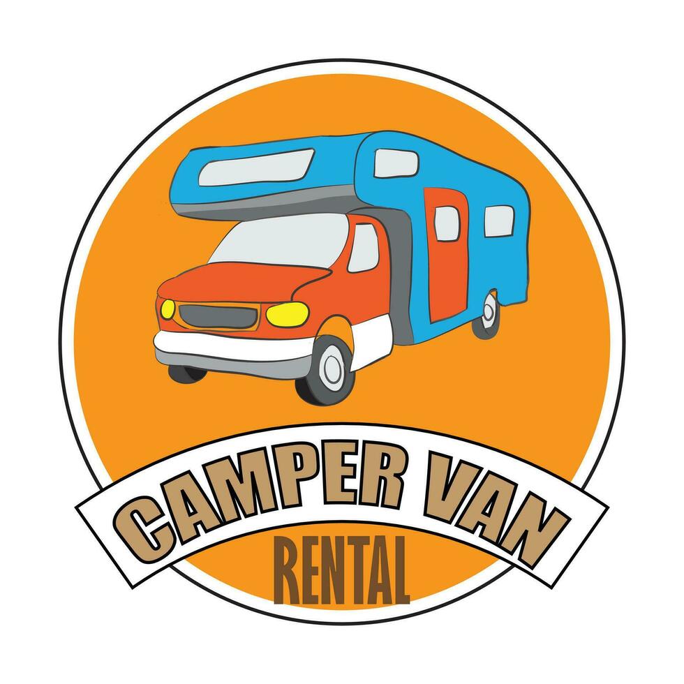 camper camioneta ilustración vector