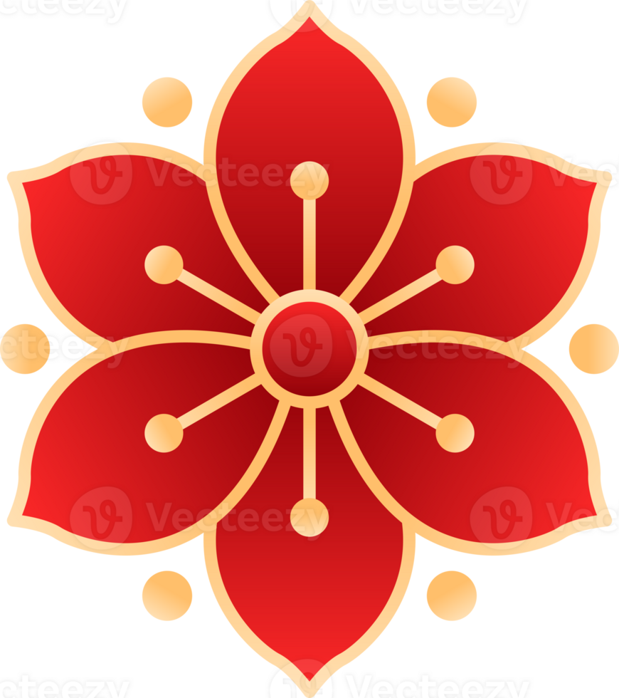 New Year Flower png