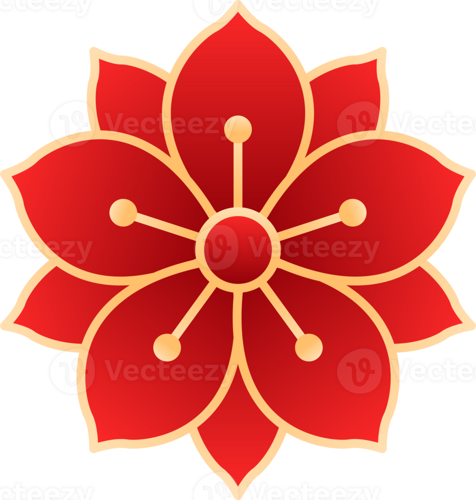 New Year Flower png