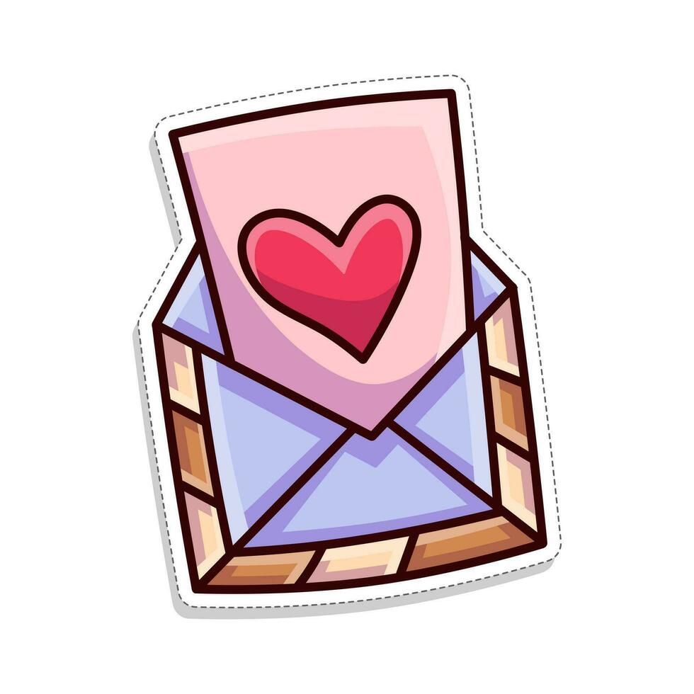 Free vector, Valentine's themed stickers, letters for your beloved vector