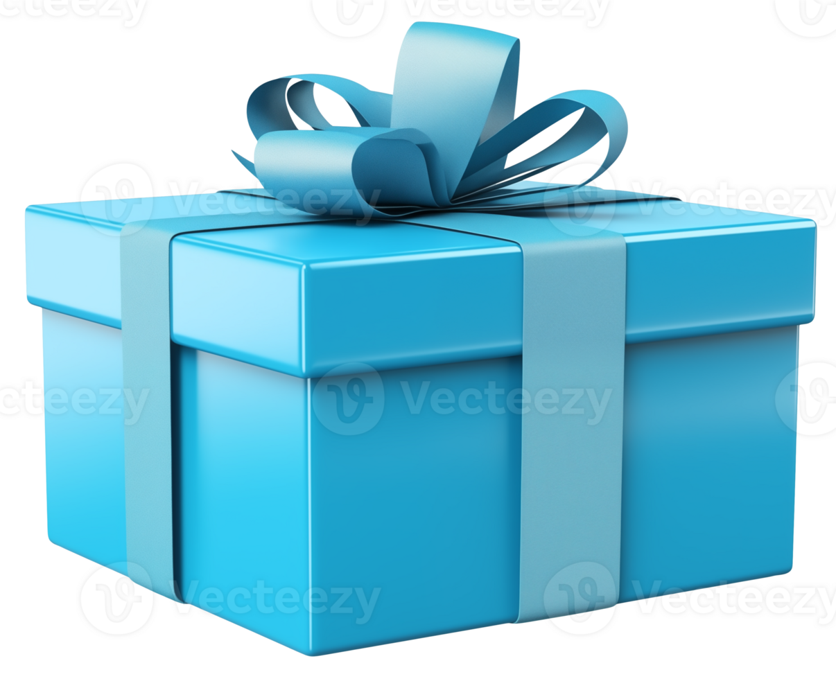 AI generated Gift box isolated on transparent background, png
