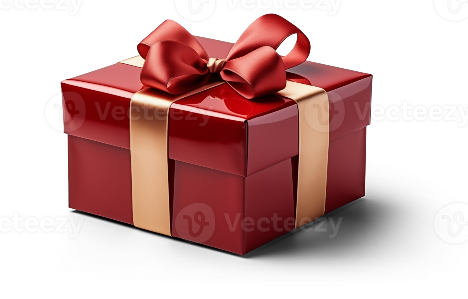 AI generated Gift box isolated on transparent background, png