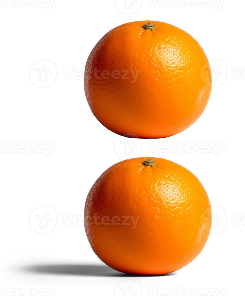 AI generated Mandarin, orange on a transparent background, digital photography png