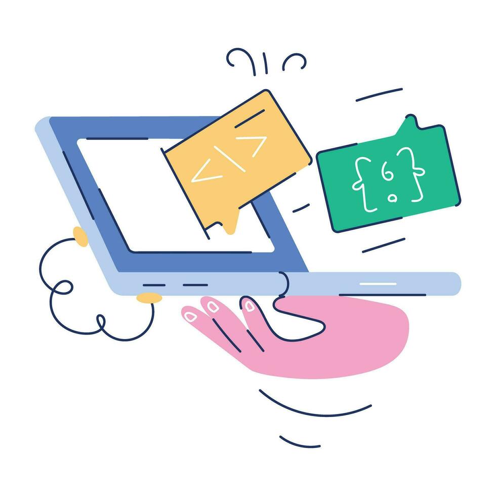 Web Programming Doodle Mini Illustration 36156335 Vector Art at Vecteezy