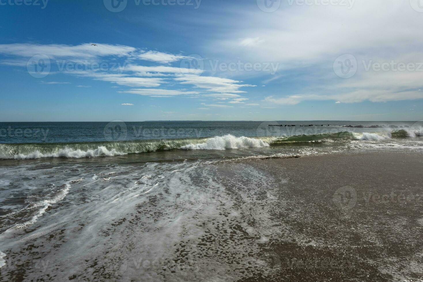 Sunny Spring Day on the Beach photo
