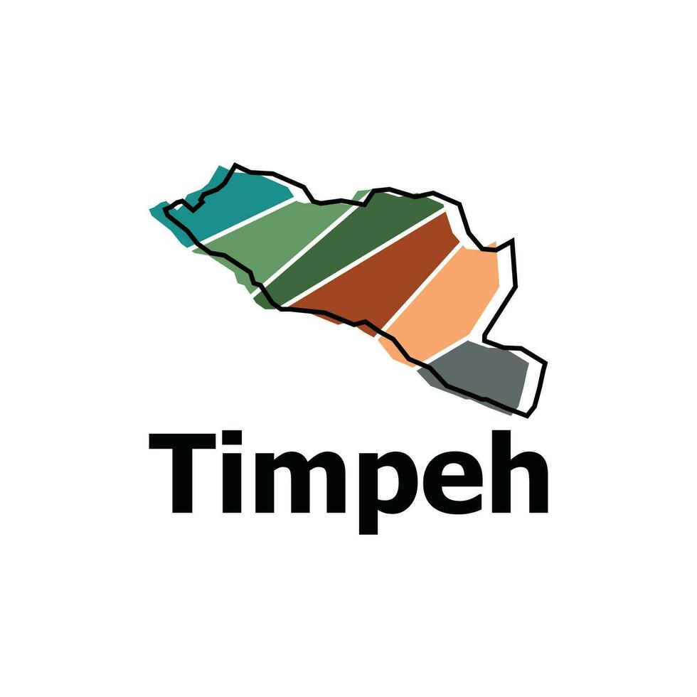 vector map City of Timpeh, element graphic illustration template design