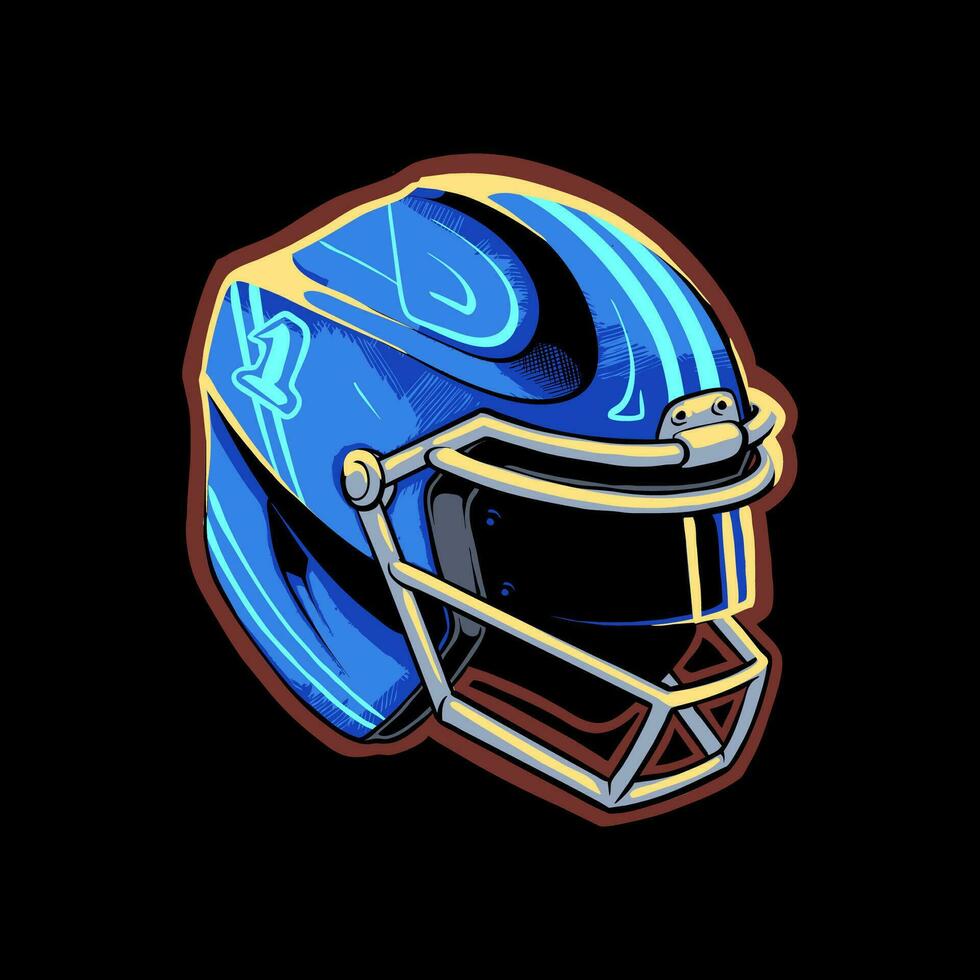 rugby helmet vector