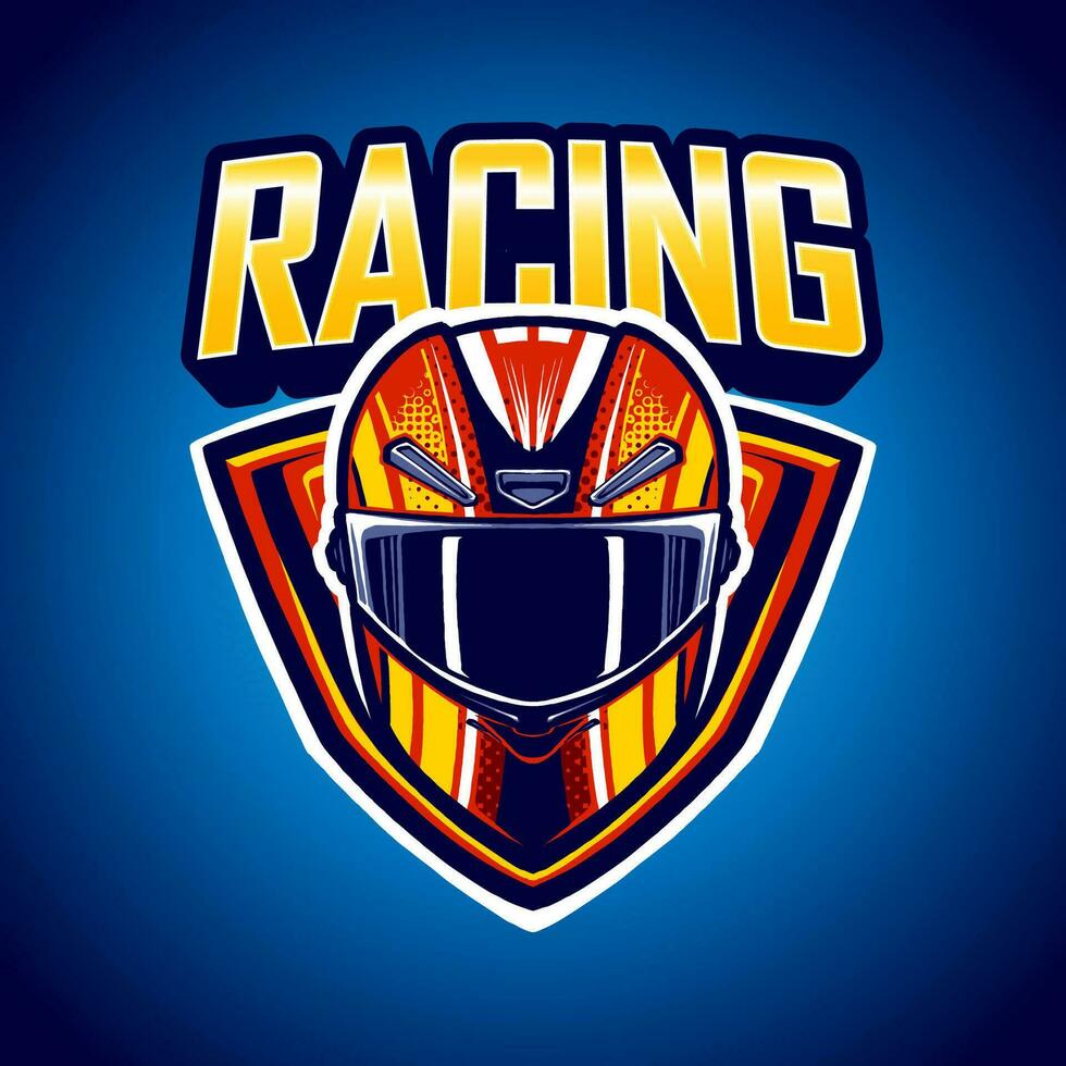 the racing esport logo vector