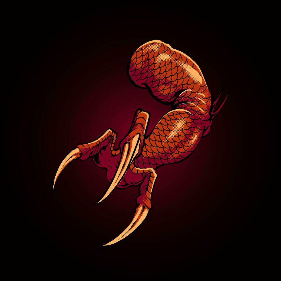 premium vector dragon hand element