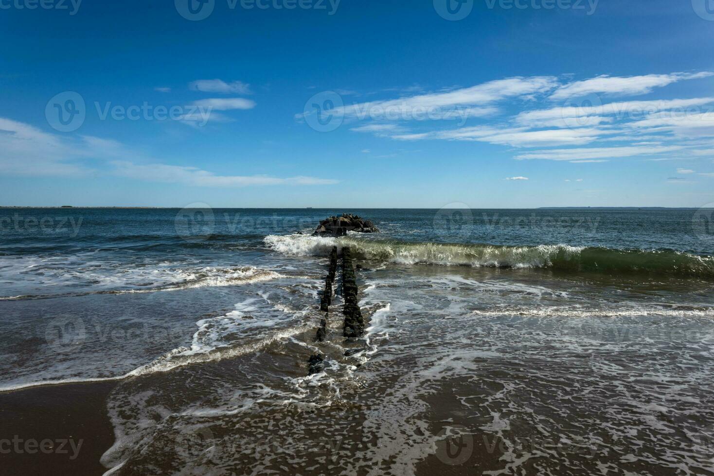 Sunny Spring Day on the Beach photo