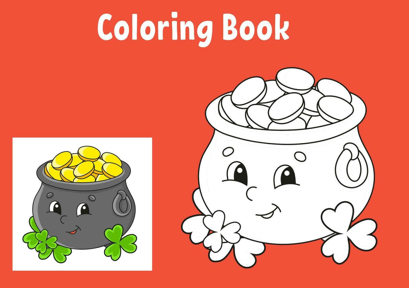 Trace and color. Coloring page for kids. Handwriting practice ...
