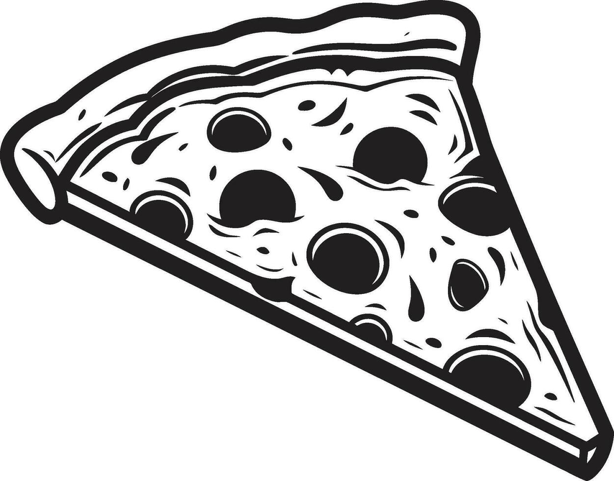 gastrónomo Pizza cuña logo vector icono sabroso Pizza pedazo icónico emblema diseño