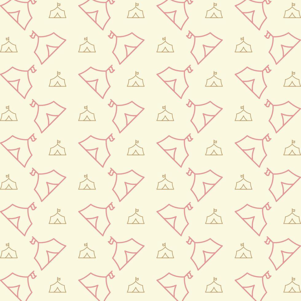 Tent repeating pattern vector design beautiful illustration background
