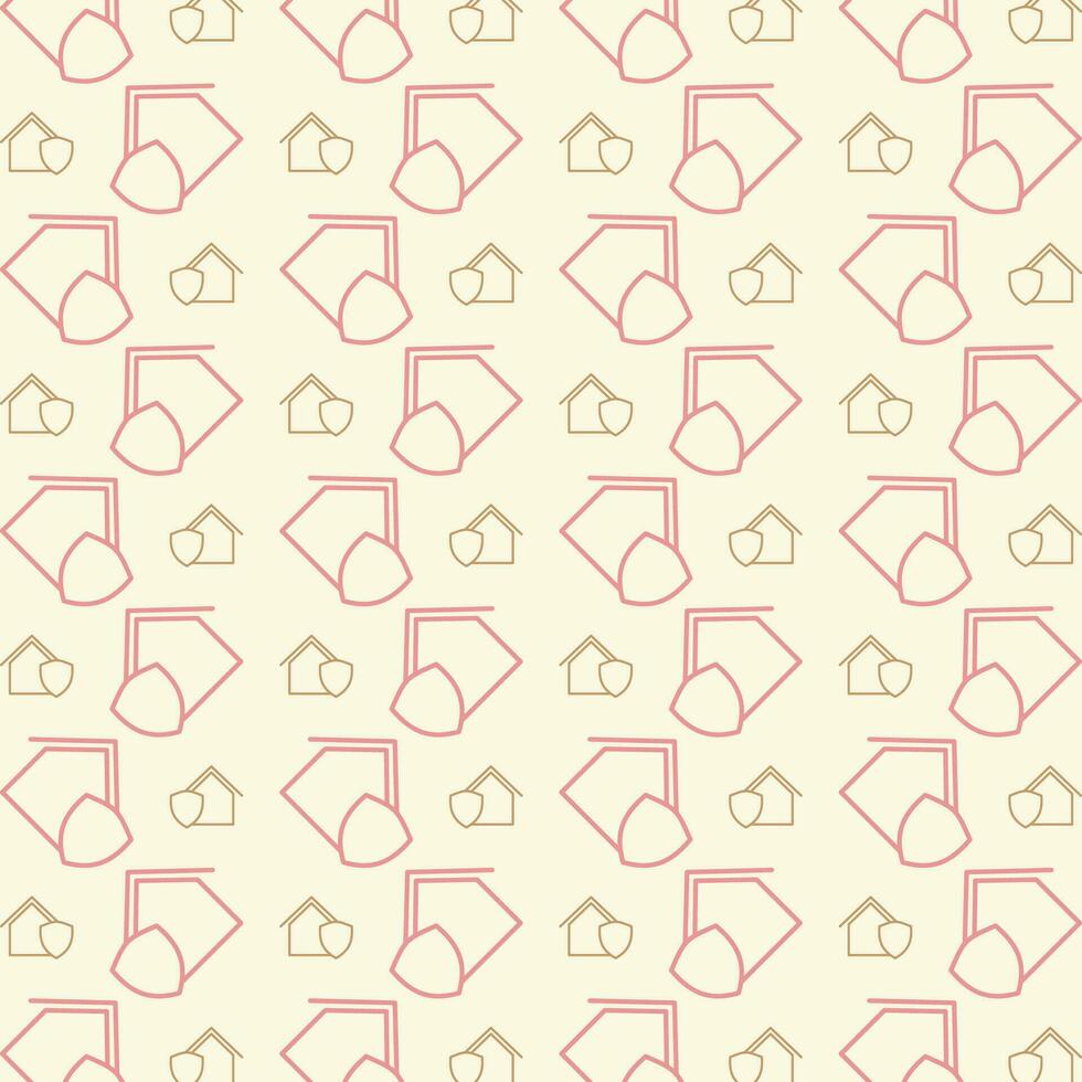 Protected House repeating pattern vector design beautiful illustration background