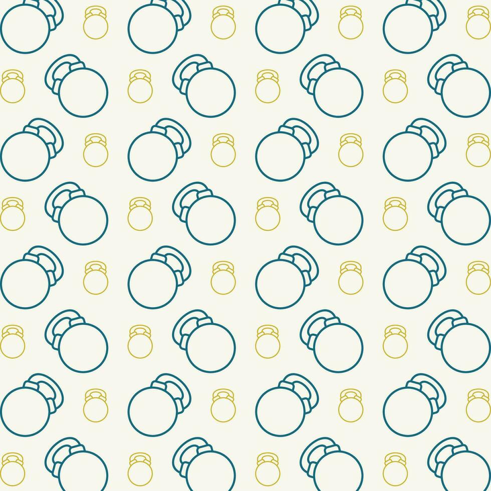 Kettlebell beautiful repeating pattern design colorful vector illustration background