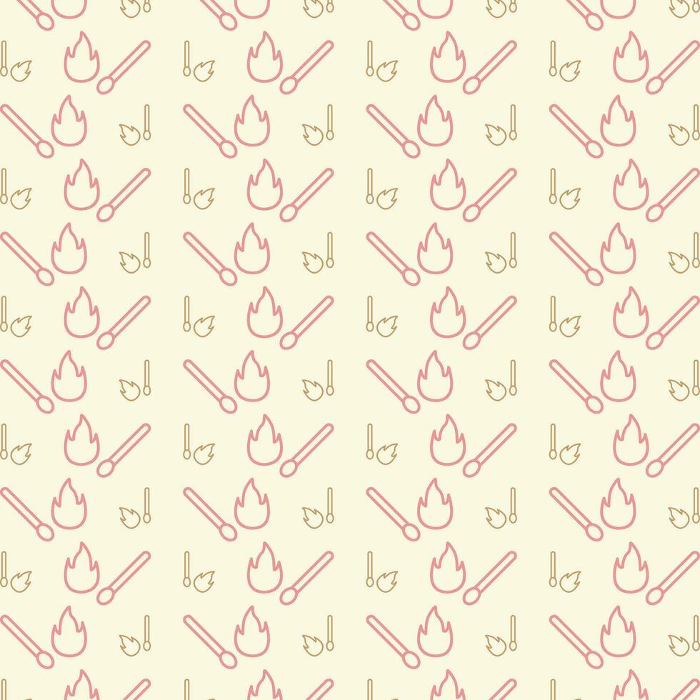 Matches repeating pattern vector design beautiful illustration background