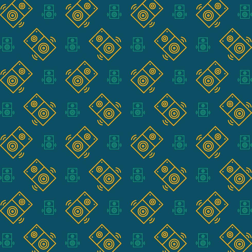 Speaker beautiful repeating pattern design colorful vector illustration