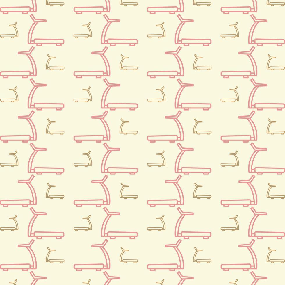 Treadmill repeating pattern vector design beautiful illustration background