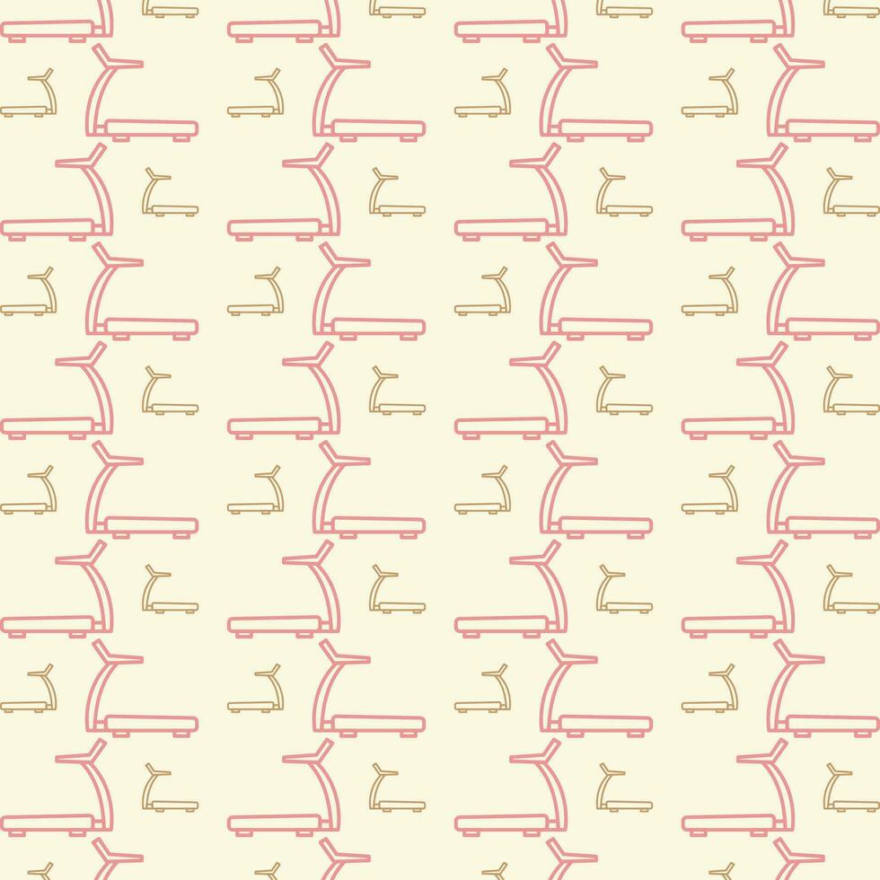 Treadmill repeating pattern vector design beautiful illustration background