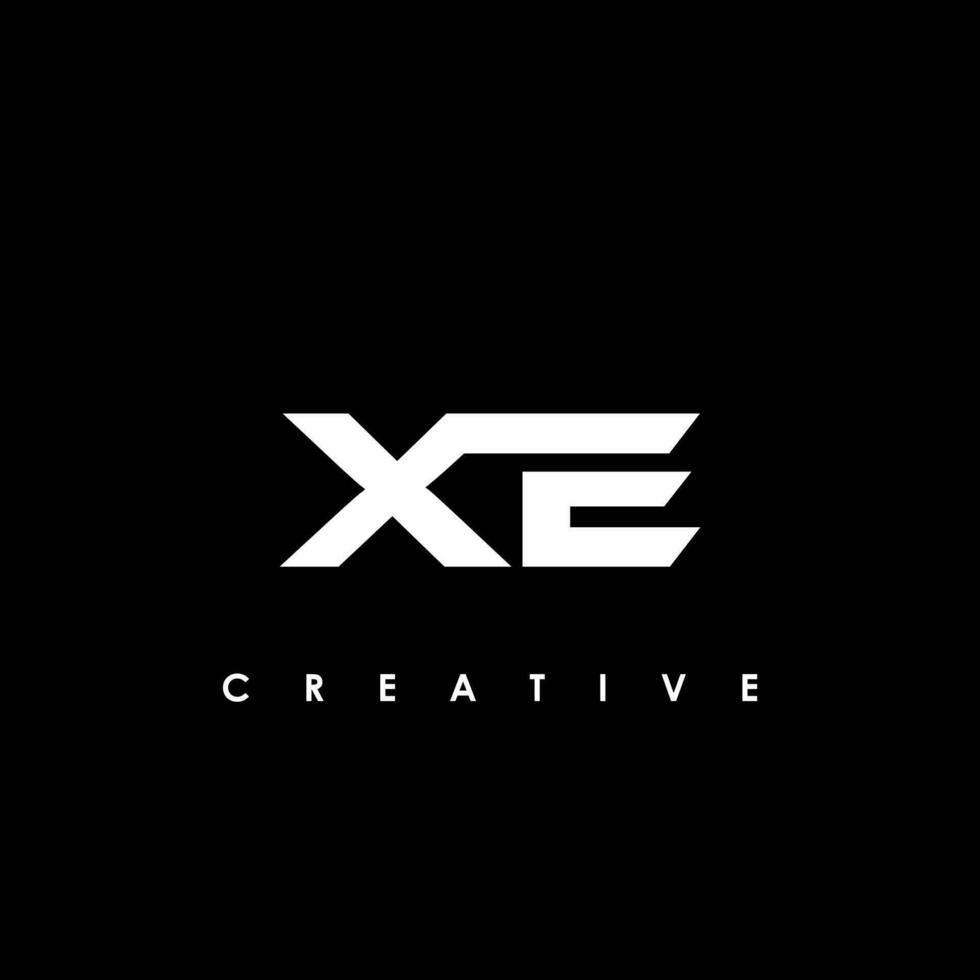 XE Letter Initial Logo Design Template Vector Illustration